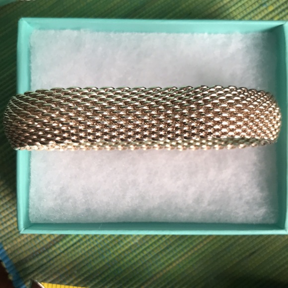 Tiffany & Co. somerset mesh silver bracelet - Picture 3 of 14